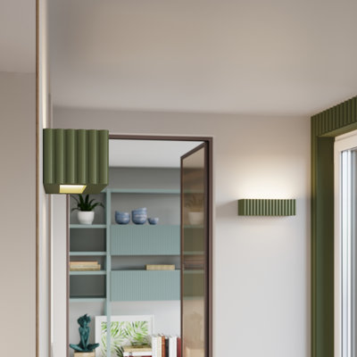 Ceramic Flush Mounted Sconce