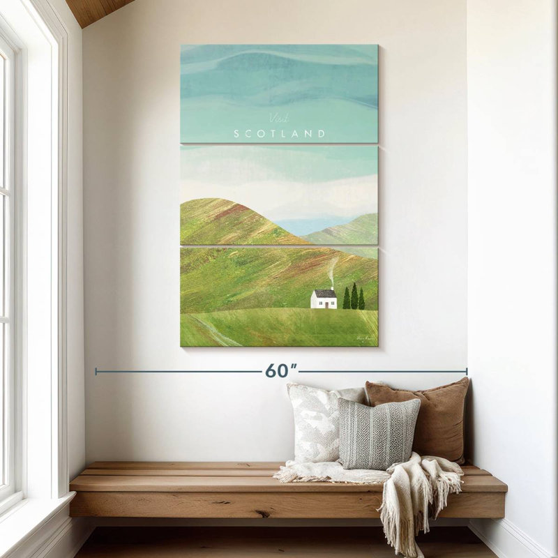 Affiche de voyage Masam, Écosse, H 50 po x l 32 po