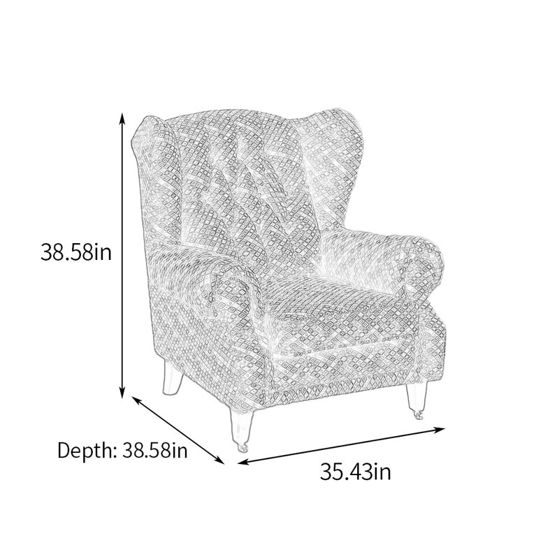 Fauteuil inclinable Itsuo, Mauve / bleu foncé