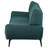 Logan Teal Blue Flared Arm Sofa