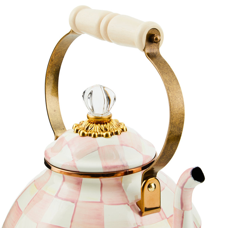 Rosy Check 3 Quart Tea Kettle, 3