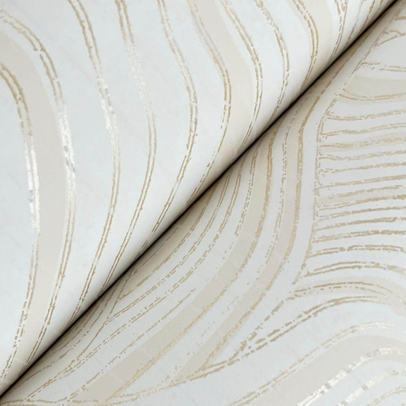 Papier peint Nessa, Blanc