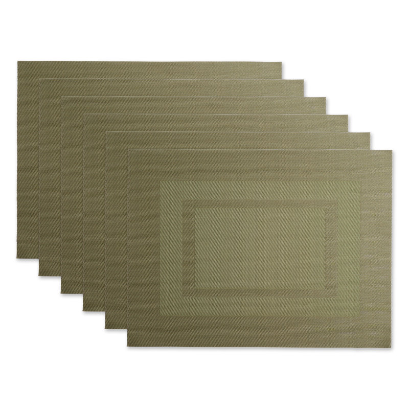 Napperon en vinyle 13 po Canale, Vert sauge