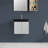 Integrated Engineered Quartz Basin WITHOUT Drain And Faucet, Matt Black Color