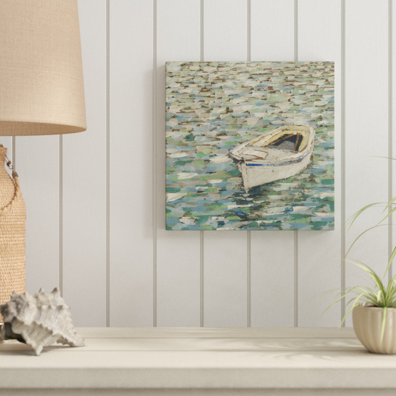 «On the pond II» par Megan Meagher, reproduction d'art sur toile, H 12 po x l 12 po, Toile tendue