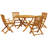 Arim Octagonal 5 - Piece 4 - Person 110Cm L Outdoor Table Set