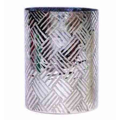 Votive en verre gravé à l'eau-forte - Crème