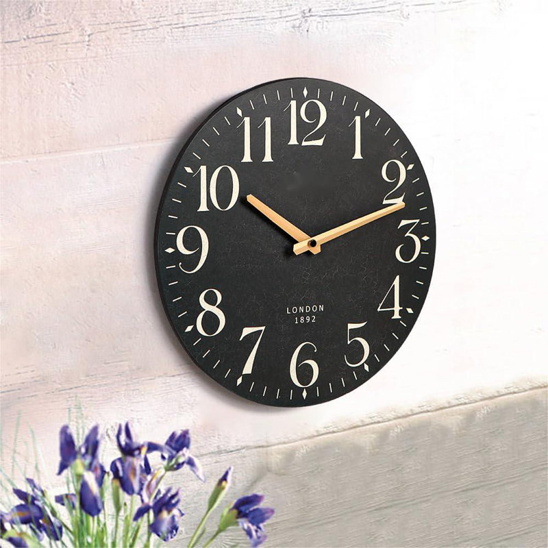 Horloge murale en bois manufacturé Jasahd
