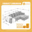 Canapé modulaire en L Chenille-1126582645-1126582647