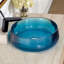 Lavabo de salle de bain vasque rond transparent 17,7 po Clingao-115786881