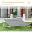 Boaman Double Hammock Sun Lounger Outdoor Day Bed Patio Grey