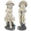 Ensemble de statue 2 jeunes jardiniers