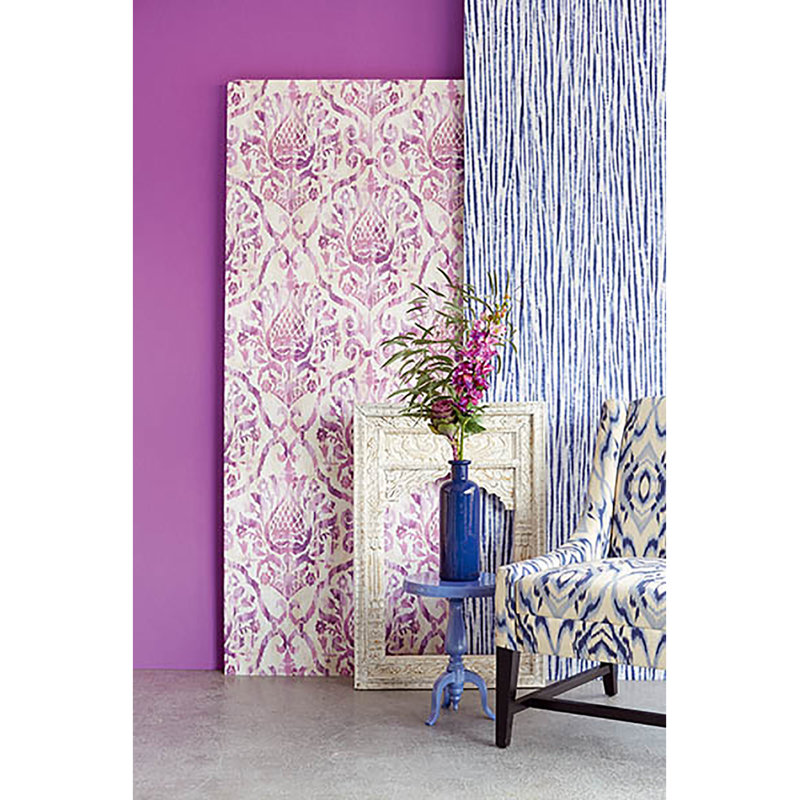 Rouleau de papier peint L 33 pi x l 20,5 po Theobald, Lilas