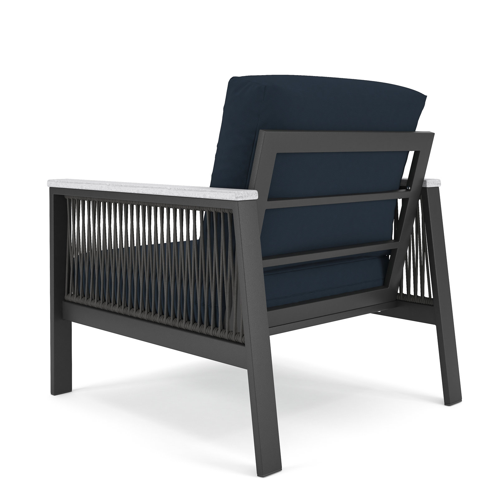 Townsend Patio Chair with Sunbrella® Cushions, Canvas Navy Sunbrella® Canvas