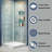 36 Frameless Square Shower Enclosure
