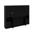 Lit escamotable avec placard, lit escamotable mural avec tiroirs et tablettes, lit en bois peu encombrant