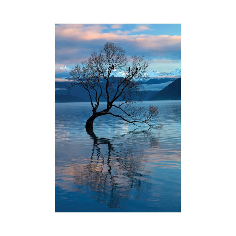 That Wanaka Tree Reflection in Lake Wanaka, Otago, South Island, New Zealand par David Wall - photographie sur toile tendue