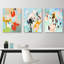 3 pièces d'art mural abstrait - Abstract par Annie Bailey