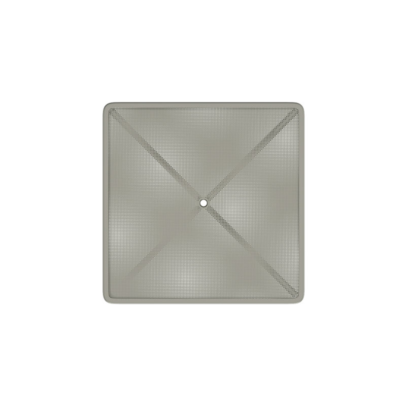 Table de salle à manger carrée, Argent, L 36 po x L 36 po x H 29,50 po