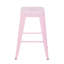 24 tabourets de bar en métal sans dossier de 24 pouces de hauteur, sans comptoir, de 4, installation rapide pour îlot de cuisine, bar, - rouille et eau