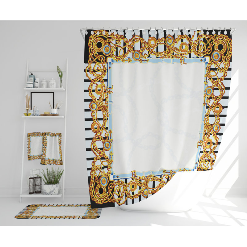 Nemhauser Polyester Shower Curtain Set
