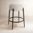 Lavanda Upholstered Counter Stool with Metal Frame
