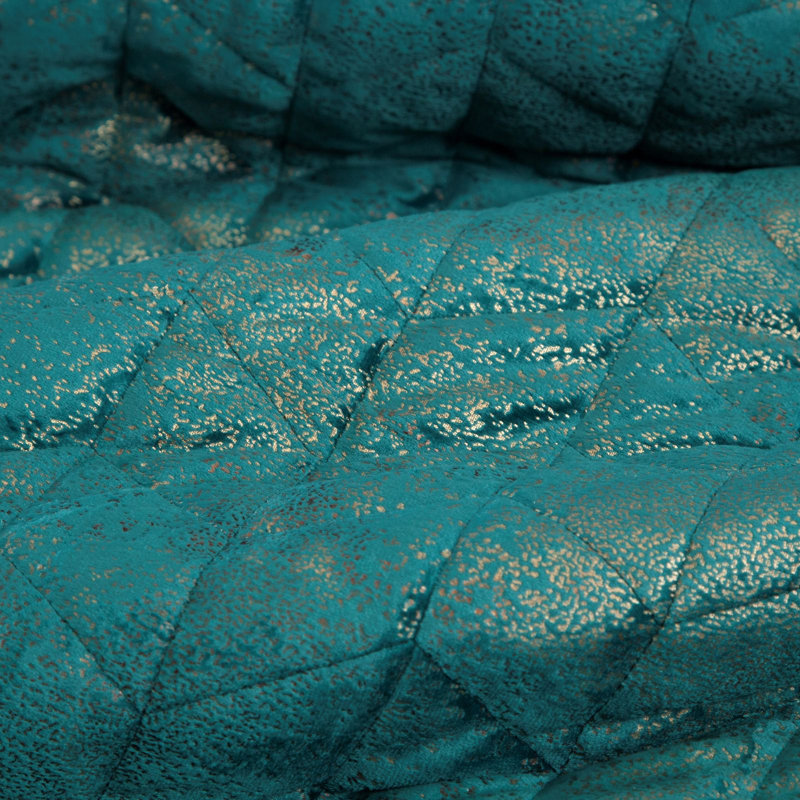 Khanh Striped Bedspread, Turquoise, W220 x L240cm
