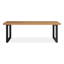 78.74" Brown+Black Rectangular Solid Wood+Steel desk-2105187989