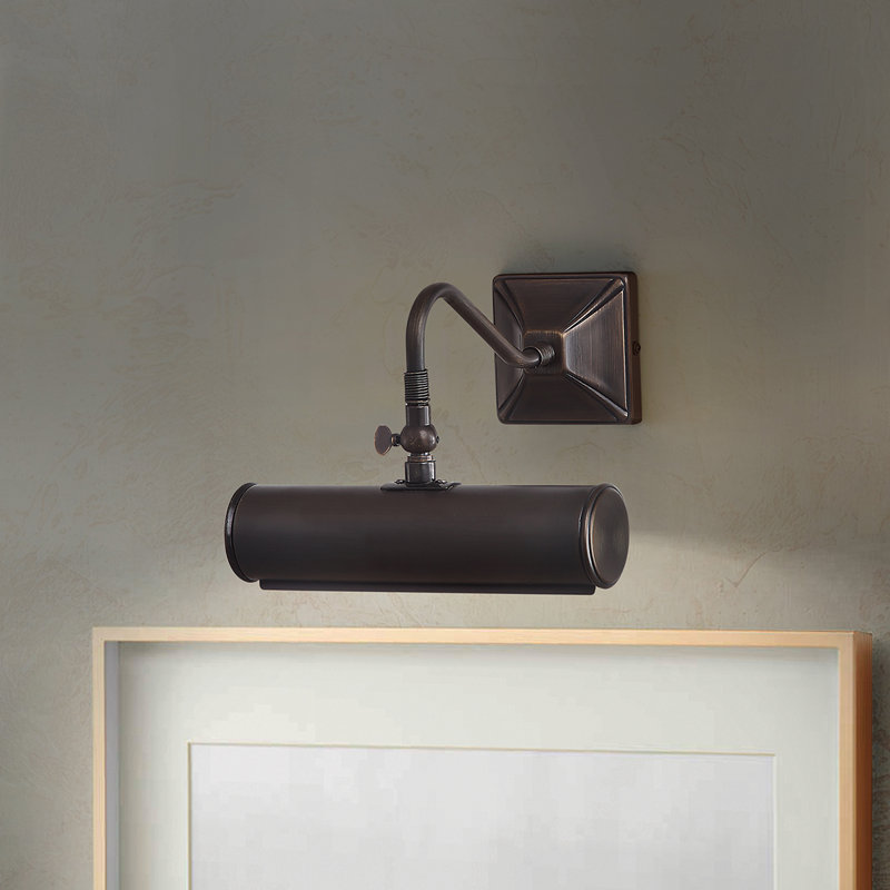 Leo 1 Light Picture Light, Dark Bronze, 5.5" H x 7.5" W x 8" D