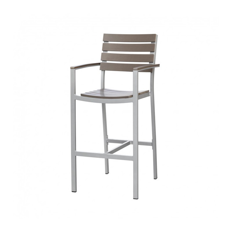 Tabouret de bar 30 po Vienna, Gris / teck