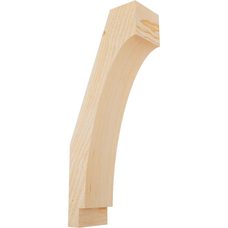 Attelle impériale du genou, Sapin de Douglas, Brute, H 20 po x l 4 po x P 8 po