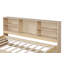 Structure de lit simple avec tablettes latérales, deux tiroirs et port USB intégré pour un rangement et une commodité améliorés-296774176