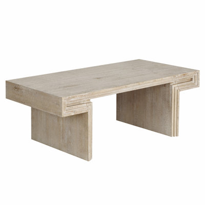 American Vintage Industrial Coffee Table with Premium Reclaimed Wood Texture, Double - Tier Structure, Rustic Finish for Easy Assembly in Living Room
