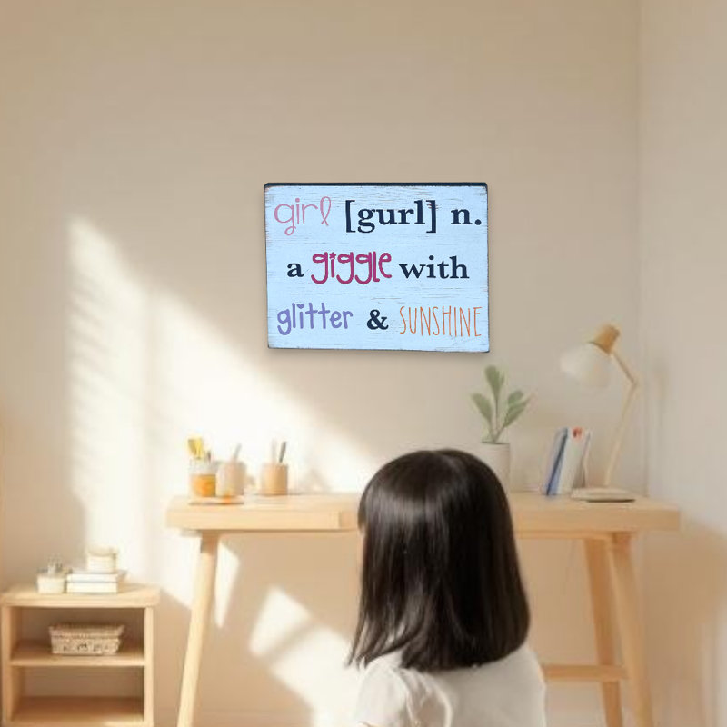 Définition de plaque murale pour fille