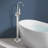 Single Handle Floor Mounted Tub Faucet with Handshower-90992302