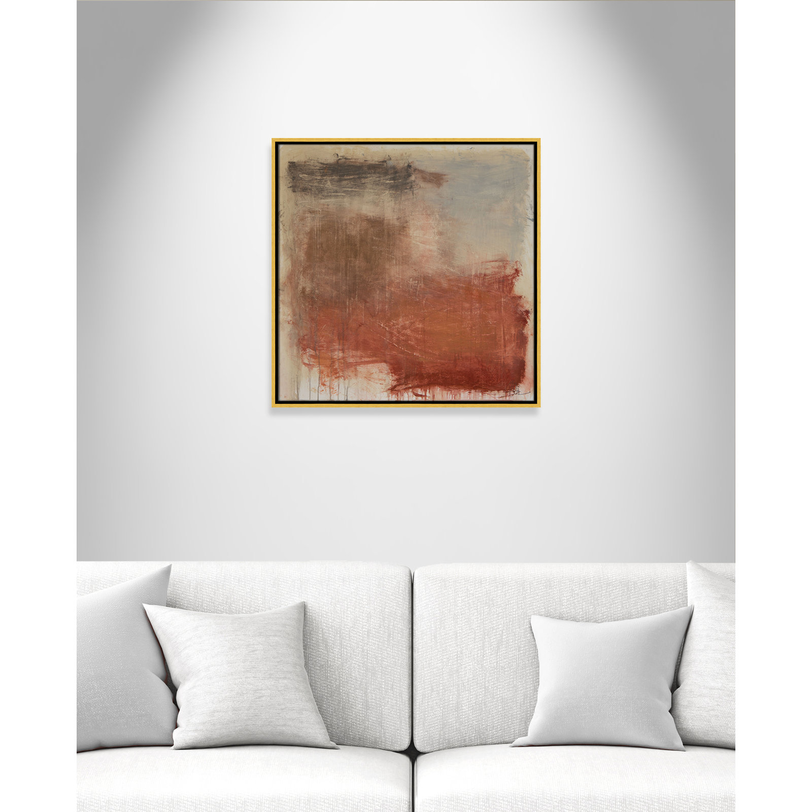 Colin "Autumn Over The Riviera" Print, 25.5" H x 25.5" W, Gold