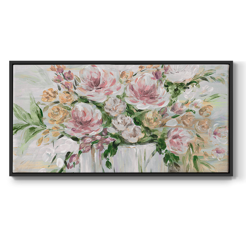 Soirée de printemps - Toile tendue avec châssis tendue, prête à accrocher, H 21 po x l 41 po