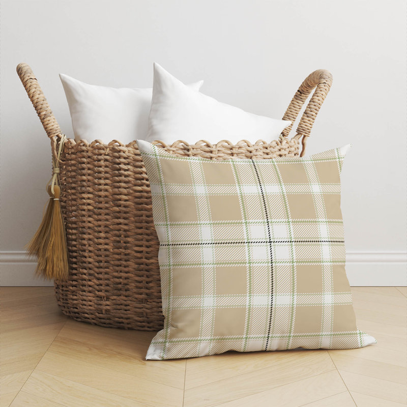 Coussin Billy, H 16 po x l 16 po, Tanné