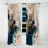 Draisey - Blue Abstract Reflections I - Rideau abstrait - Velours obscurcissant - 1 panneau