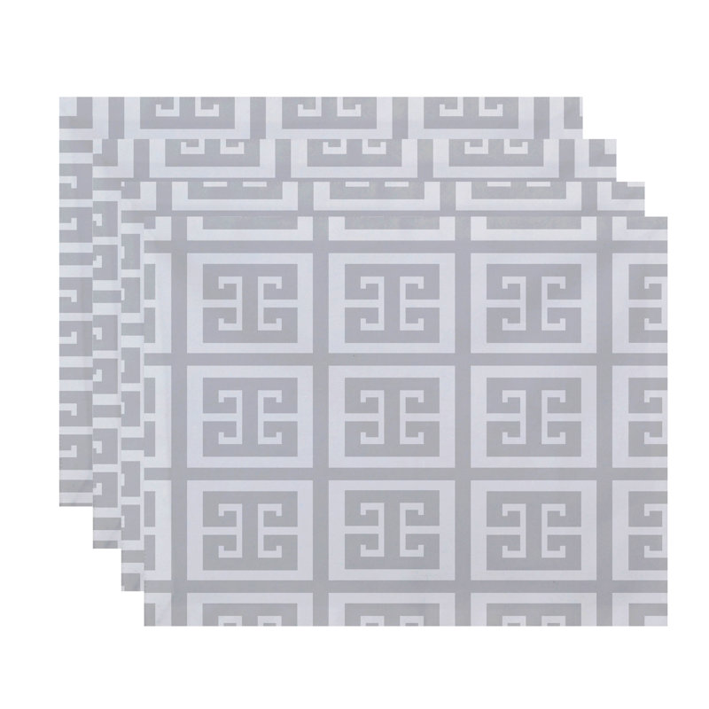 Diggines Polyester Geometric Rectangle Placemat, Paloma