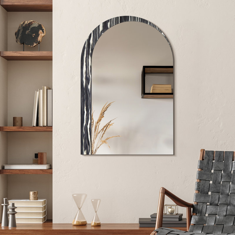 Empire Art Mirrors Solid Wood Frame Arch Wall Mirror