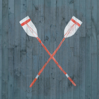 "Crossed Oars II" Print on Wrapped Canvas