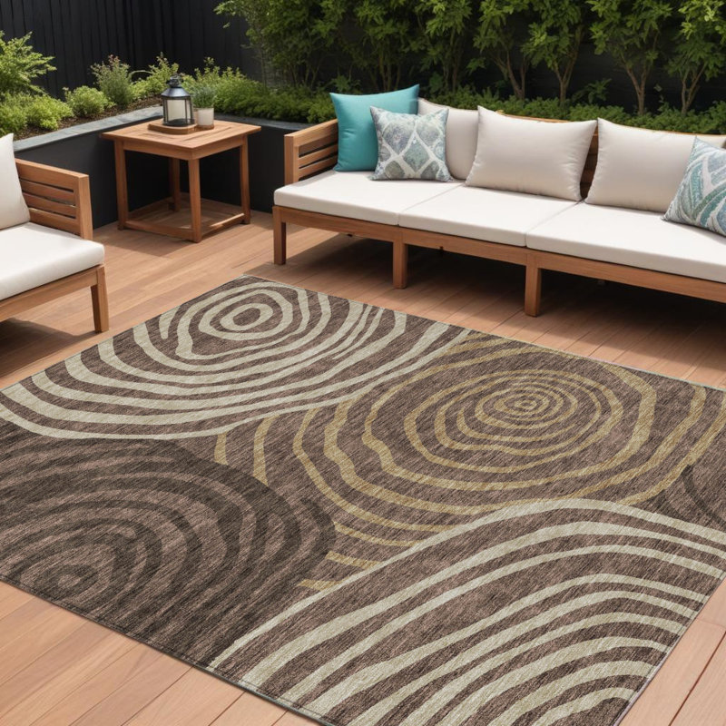 Tapis intérieur lavable abstrait 9 pi x 12 pi