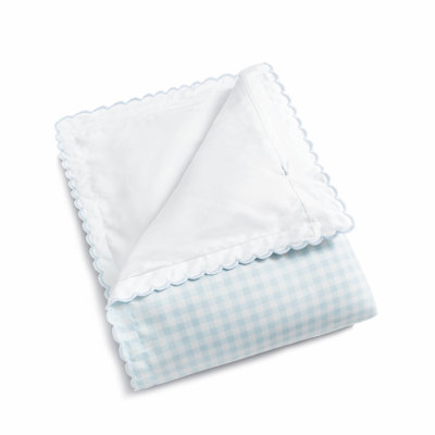 Picnic Gingham Toddler Duvet, Blue