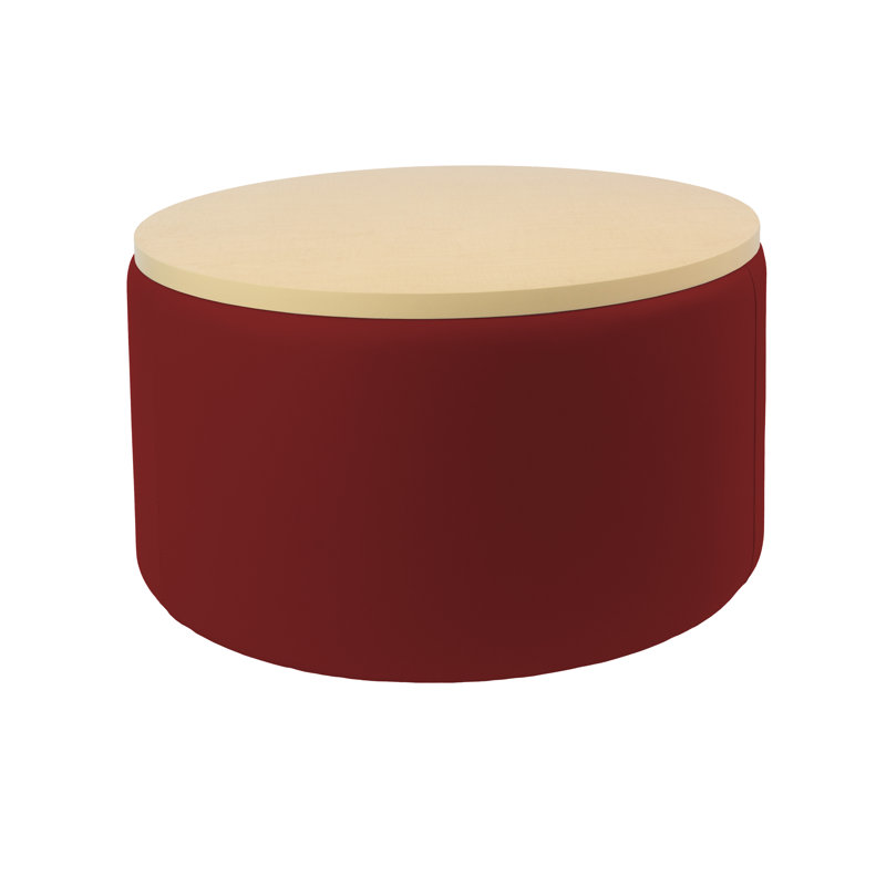 Repose-pieds rond 30 po Pro Series, Rouge / Beige