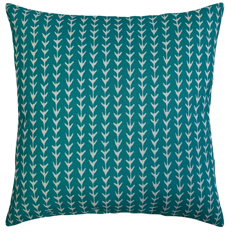 COUSSIN D'EXTÉRIEUR VINE OYTSER 17.5X17.5, Bleu