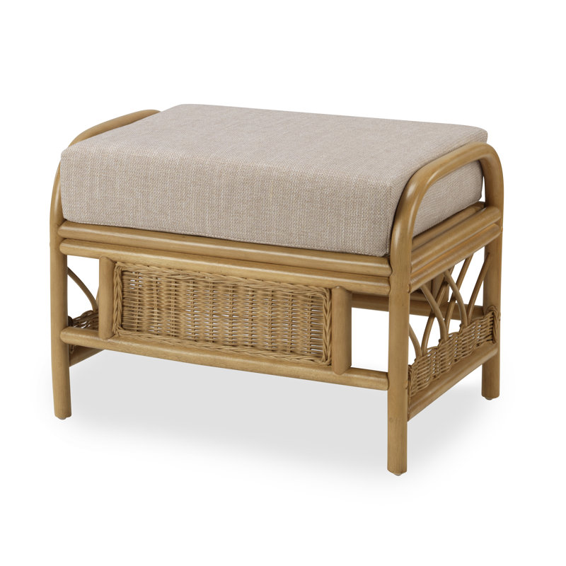 62cm Wide Solid Colour Footstool Ottoman