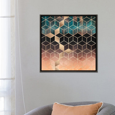 «Ombre Dream Cubes» par Elisabeth Fredriksson - impression d'art graphique