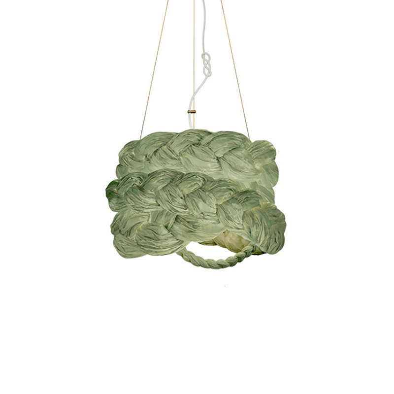 Luminaire suspendu Bride, H 16 po x l 24 po x P 24 po, Vert