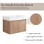 Meuble-lavabo simple 29,97 po avec plateau en résine Stegner